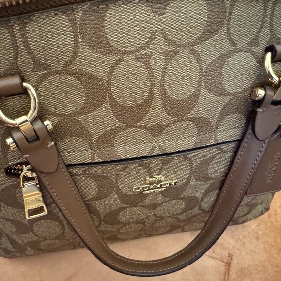 SOLD Coach Prairie Satchel in Signature Canvas Khaki F79998 - Picture 8 of 8